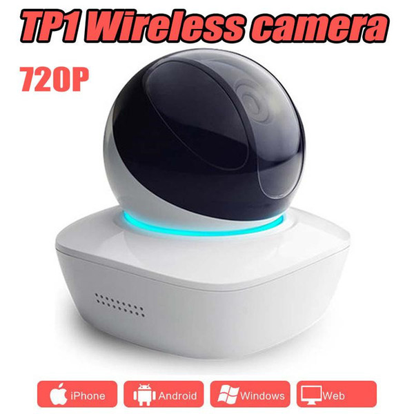 TP1 wireless network baby monitor PTZ 720P multi-functional alarm Surveillance 360 degree Home security WIFI IP camera