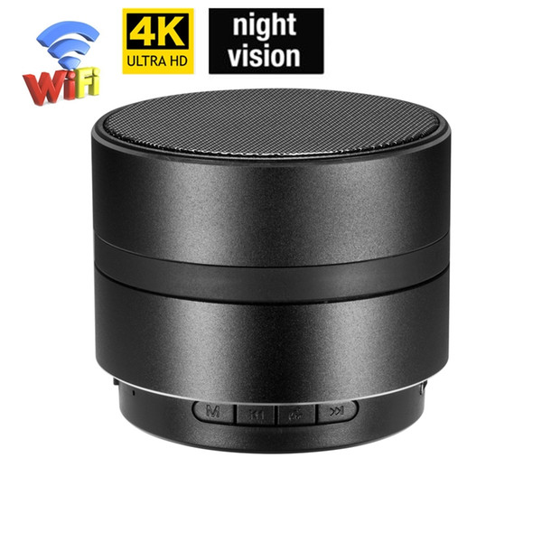 4K Ultra HD Wifi Mini Cameras Bluetooth Speakers Wireless Security Camera Music Player Motion Detector Nanny Camera Night Vision Mini Camera