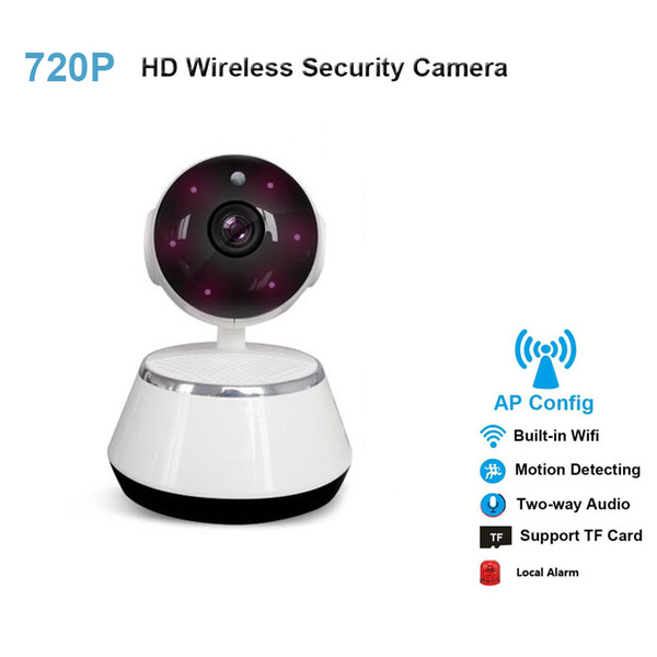 Wireless Camera 720P HD WIFI IP Camera, 1.0MP/ 3.6mm Lens/ Home Security Surveillance System with Pan/Tilt/Zoom, Nigh Vision, Two-way Audio