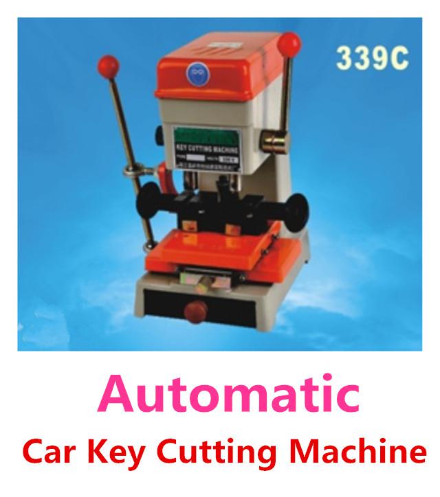 DHL Free Shipping 110v/60hz or 220v/50hz 339C Automatic Car Key Cutting Machine Locksmith Equipment Key Copy Machine with full set tools