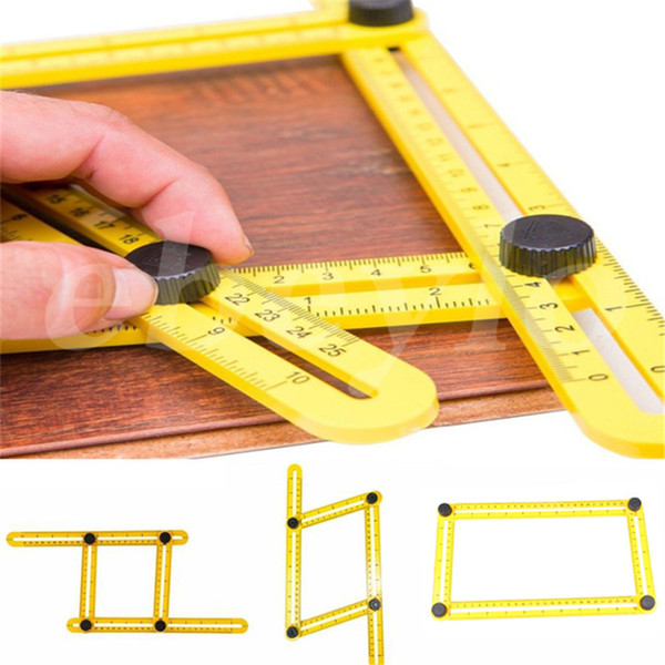 New Template Tool Measuring Instrument Angle square Template Tool Four-Sided Ruler Mechanism Slide DHL free shipping