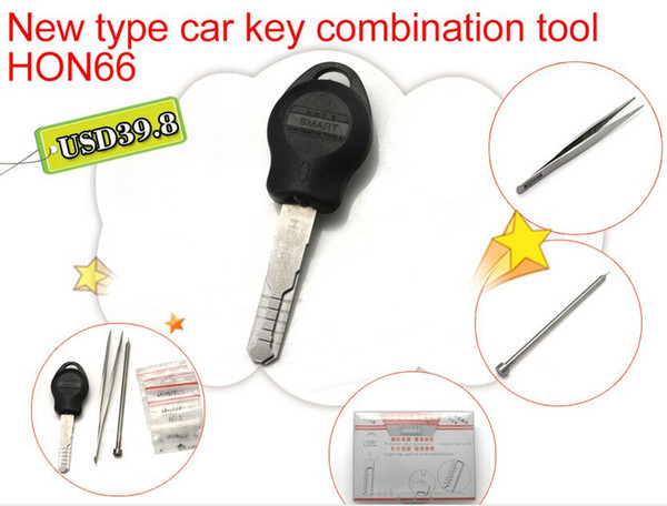 New type car key combination tool HON66 Auto key restructuring tools Key moulds clamps pick tool locksmith tools