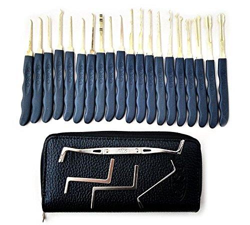 Hight Quality Stainless Steel 24pcs GOSO Lock Picks Lockpick Locksmith Fast Lock Opener with Leather Bag