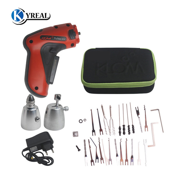 HOT KLOM Cordless Electric Lock Pick Gun Auto Lock Picks Tools Pick Guns Lockpicking Lock Pick Set Locksmith Tools