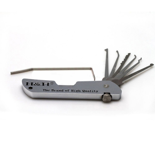 H&H Folding Lock Pick Set - Pocket Lock Pick Set Multitool: Swiss Army Jackknife - Pocket Knife Type Lock Pick Set for Sale