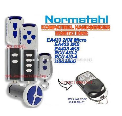 NORMSTAHL EA433 2KM Micro,EA433 2KS,EA433 4KS,RCU 433-2,RCU 433-4,NOO2800 compatible remote control replacement