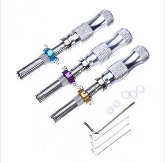 HUK 3pcst 7 Pin Advanced Tubular Lock Pick 7.0mm,7.5mm,7.8mm Lengthened Open LOCKSMITH TOOLS Freeshipping