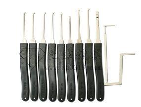 9 pieces pick lock tools Advanced Pick Set broken key tools Klom