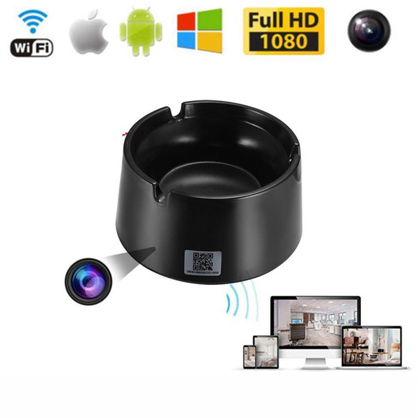 Wholesale Black Ashtray WiFi Wireless Remote Mini Camera HD 4K 1080P Motion Mini DV Digital Video Recorder Home Security Micro Camcorder