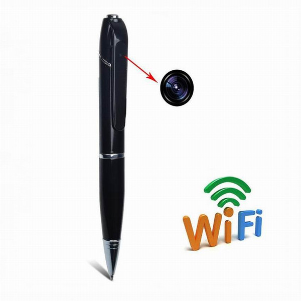 Whole sale HD WIFI Pen Camera Wireless Remote monitor 720P Security Mini Audio Video recorder WIFI P2P Pen DVR for IOS Android