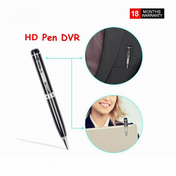 Wholesale HD 1080P Multifunction Portable Mini Camera Mini Pen Camera Micro Pocket Camera Pocket DVs Pen Shape Video Recorder Free Shipping