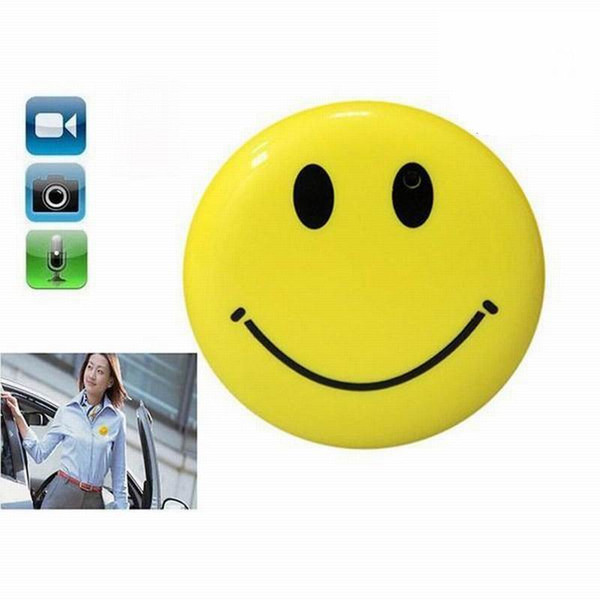 Hot selling Smile Face Mini Camera with Clip 720P Mini DV Camcorder Smile Camera Digital Video Recorder Mini DVR USB Disk PC webcam