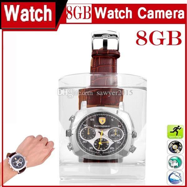 Newest fashion waterproof Watch Pinhole Camera 720*480 8GB 16GB Wrist Watch MINI DV DVR Sport Watch Camera