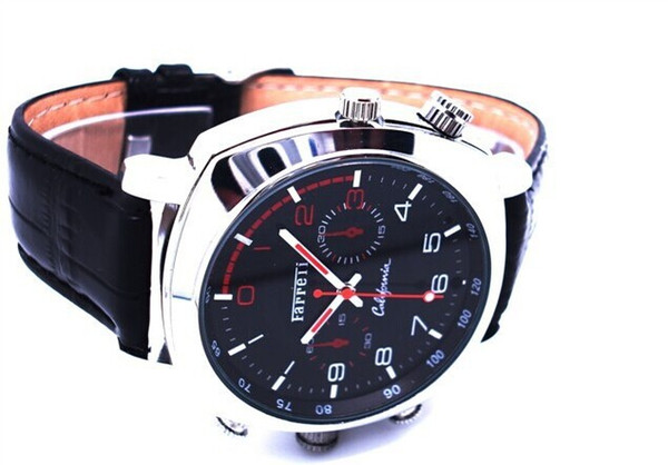 waterproof HD Watch DVR Camera Video Recorder Wrist Watch DVR 32GB/8GB/16GB leather watch mini Camcorder in retail box