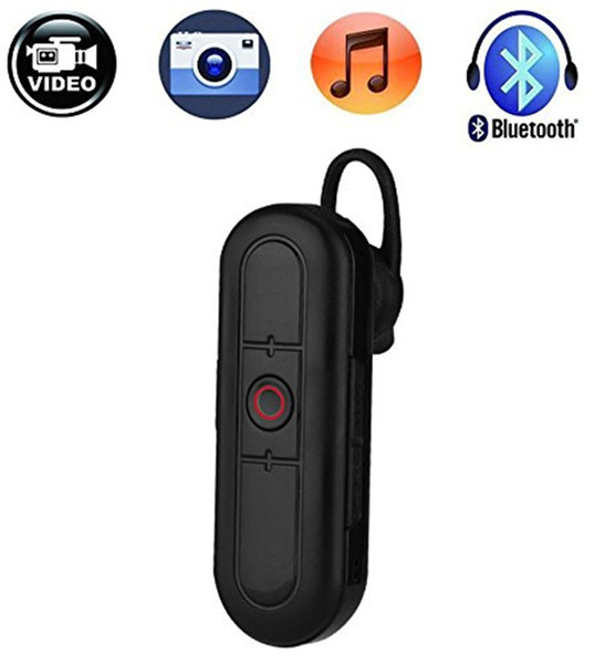 32GB HD 1080P Mini Headset Camera 2 in 1 Bluetooth Earphone Mini Camcorder Bluetooth Headset Support Photo Taking Security DVR Free Shipping