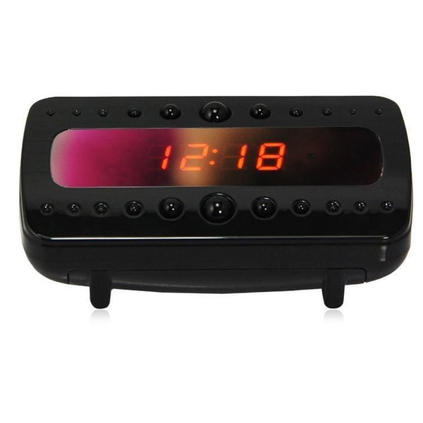 V26 IR Clock Camera Full HD 1080P Black Night Vision Alarm Mini DVR DV Video Recorder With Motion Detection Remote Control