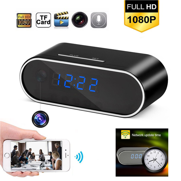 Z10 1080P Wifi Cameras Mini DV Alarm Clock Night Vision/Motion Detection/Loop Recording Clock Camera Home Surveillance Mini Camera IP Camera