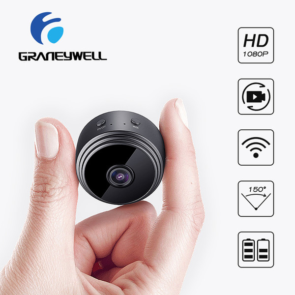 Mini Camera WiFi HD 1080P Camera Indoor Home Small Cam Security Camera Built-in Battery Night Vision for iPhone Android PC iPad