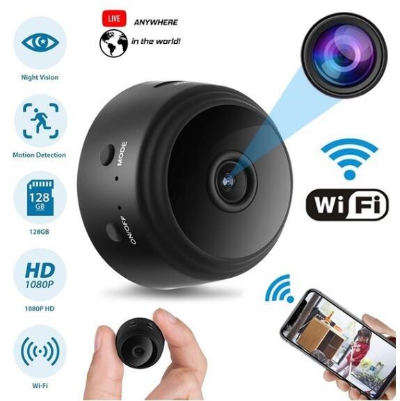 2019 New 1080P Full HD Mini Wifi Camera Indoor Wireless Camcorder Pet Baby monitor/Nanny Cam Motion Detection/Night Vision Home security Cam