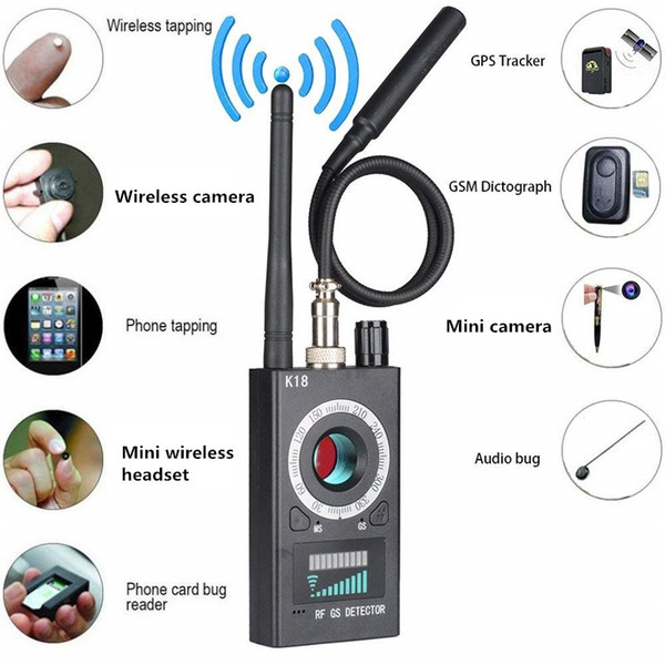 Anti RF Detector Wireless Bug Detector for Mini Camera Laser Lens GSM Listening Device Finder Radar Radio Scanner Wireless Signal Alarm