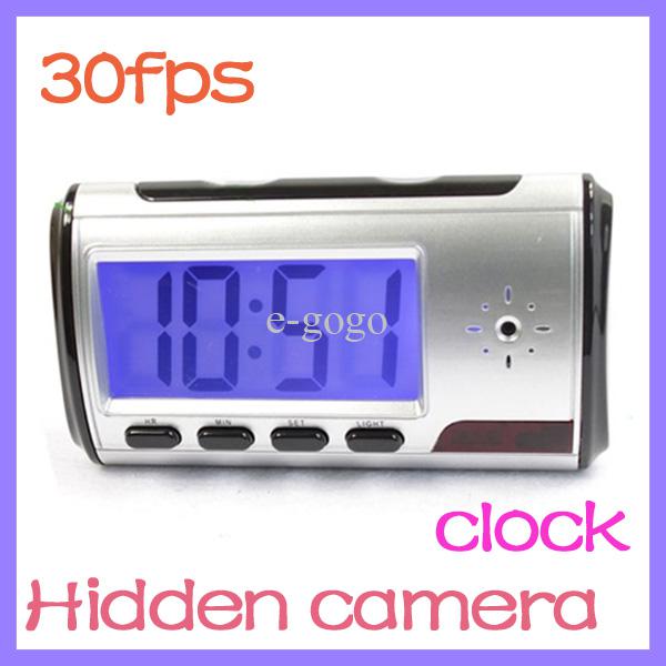 Mini Clock Camera 30FPS 640x480 Remote Motion Detection DVR Camera Clock