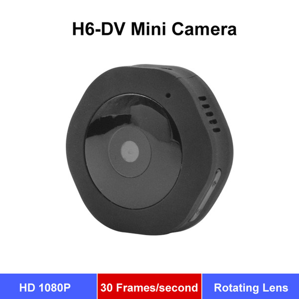 Wearable Camera H6-DV Mini HD Camera for Motion Detection Loop Recording 1080P Cam Portable Magnetic Handled DV DC