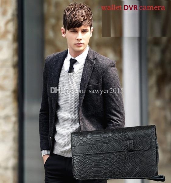 HD 720P 30fps wallet camera with Remote control portable leather bags Pinhole camera digital voice Video Recorder DVR