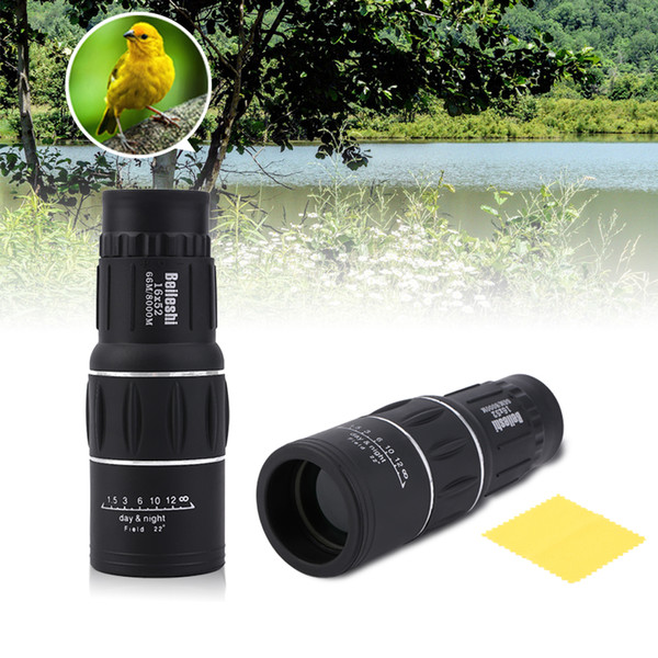 16 x 52 High Definition Dual Focus Zoom Optic Lens Armoring Monocular Telescope Outdoor Travel Monocular Scope Binoculars