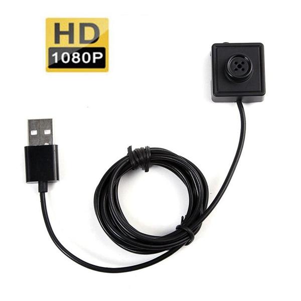 HD 1080P Button pinhole Camera HD button Camera DVR support motion detection 7/24 Hours Loop Record voice video recorder With 2M Cable