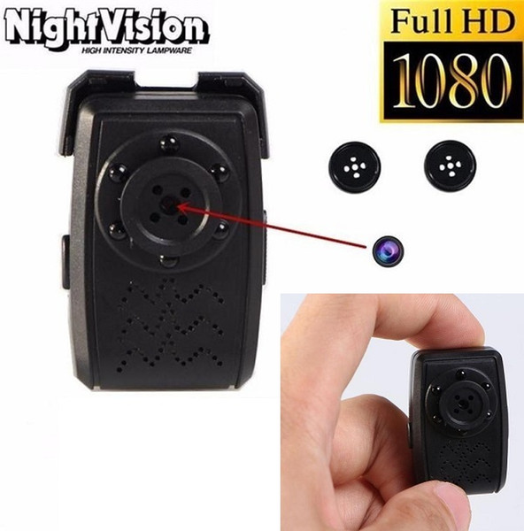 Full HD 1080P Night Vision Button Pinhole Camera Portable MINI Button camera Mini DV DVR Home Security Camcorder DVR Video Recorder