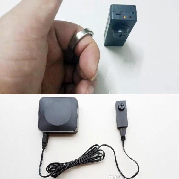Magic Ring Controller Remote Button Camera HD 720P H2.64 MINI Button DVR Audio Video Camera Support Filling While Recording
