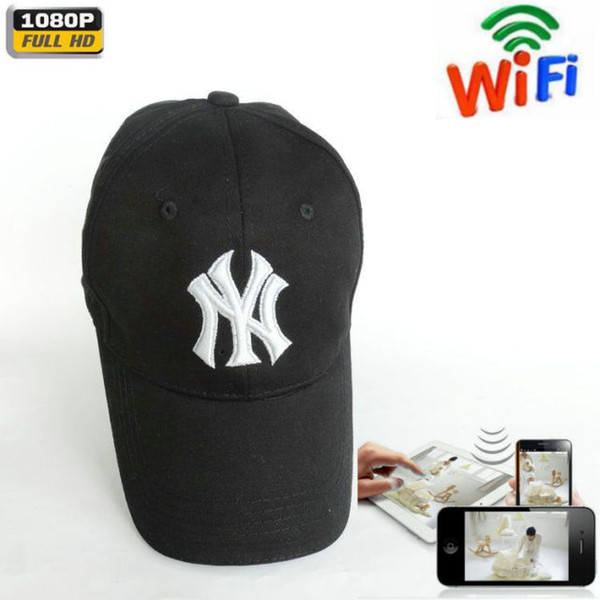 New WiFi Wireless HD 1080P Mini Camera Cap Camera WiFi Remote Control Video Recorder Sport Mini DV P2P Cam Free Shipping