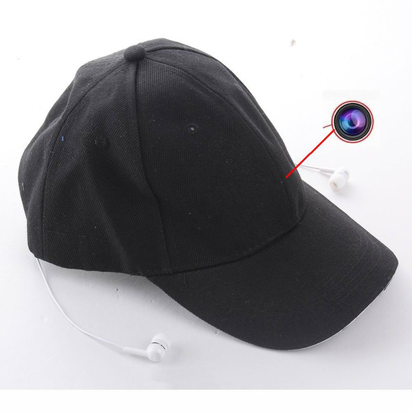 Promotion HD 1080P Baseball Cap Camera WiFi Remote Mini Camera + Bluetooth Headset Music Play Video Recorder 720P PC Webcam Sport Camera