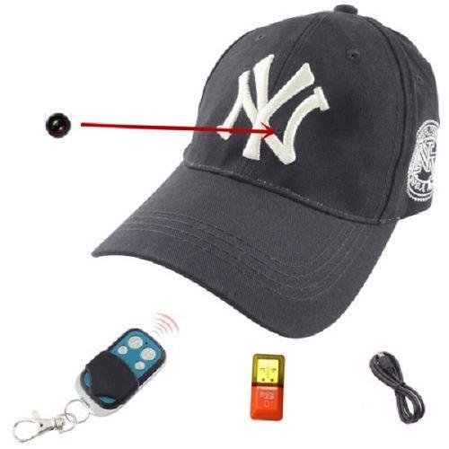 Full HD 1080P Cap camera 32GB NY Baseball cap DVR Remote control hat Camera Video recorder Security mini DV hat DVR 12pcs