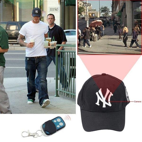 Remote control Baseball cap Camera 8GB 16GB Full HD 1080P hat Camera Video recorder mini DV Cap DVR black 15pcs