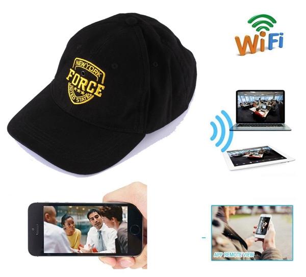 720P Wifi hat DVR P2P mini IP Camera Build-in 8GB HD Cap pinhole camera Live View wireless surveillance Sport Cap camera video recorder