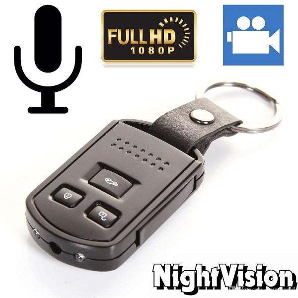 Full HD 1080P Car Key Camera Z4 Motion Detection IR Night Vision Pinhole Camera Mini car Keychain video recorder with retail box