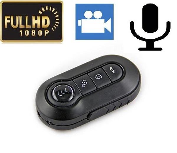 HD 1080P 12MP car key Pinhole Camera T4000 IR Night Vision mini car keychain video camera with Motion Detection Mini DV DVR Black