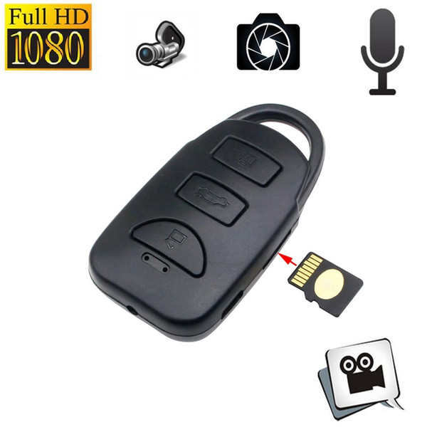 Car Key mini Camera FULL HD 1080p MINI Car KeyChain video Camera DVR Portable Pinhole Security Camera support loop recording