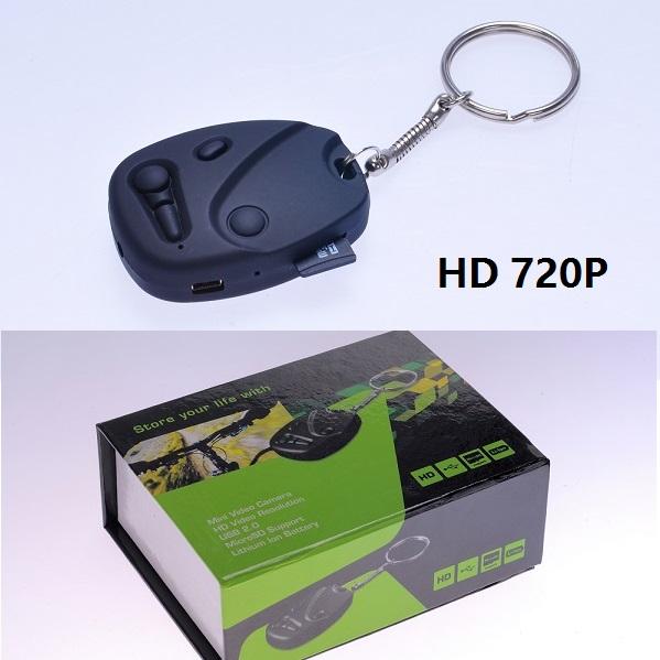 HD 720P car key camera keychain DVR pinhole camera mini audio video recorder Security & Surveillance Mini DV black