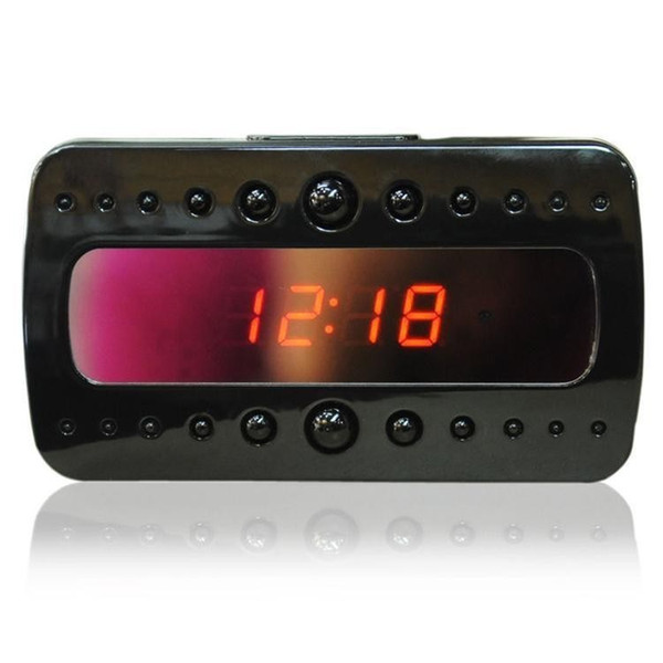 V26 Remote control Clock Camera Full HD 1080P Black Pearl RF Night Vision Alarm Clock Motion Detection Camera clock home security DVR