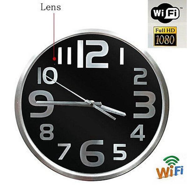HD 1080p Wifi Wall Clock Camera Wireless IP Camcorder Wall Hanging Clock Video recorder Motion Detection cameras with retail box