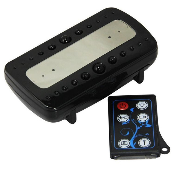 HD 1080P clock camera with Remote Control V26 IR Night Vision Alarm Clock pinhole Camcorders Motion Detection Clock home security DVR