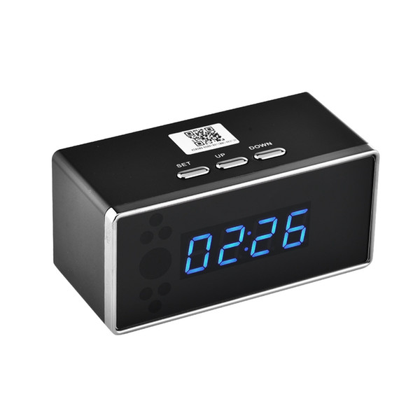 WIFI Camera Clock DVR HD 1080P Wireless Alarm clock Camera with Motion Detection for Home security Camera Starlight Night Vision Remote View