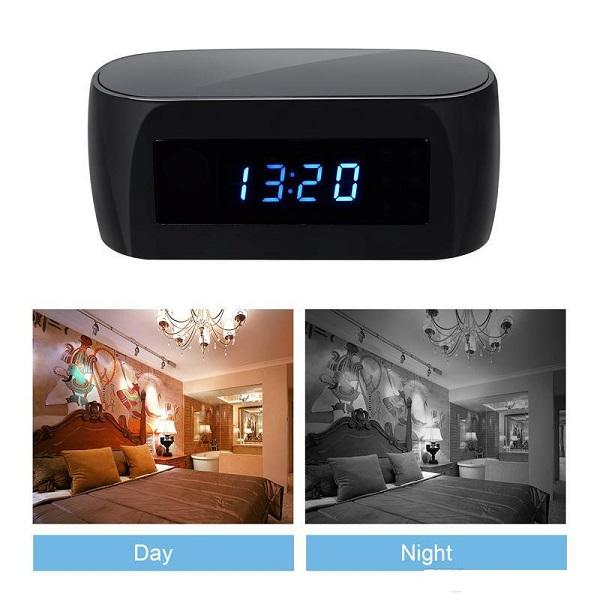 Wifi Clock Camera Full HD 1080P Night Vision digital alarm clock mini IP Cam P2P wireless surveillance Home Security Network Cam