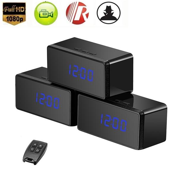 1080P Clock camera IR Night vision Desk clock DVR With Remote Control clock DVR FULL HD mini camera support Motion Detection