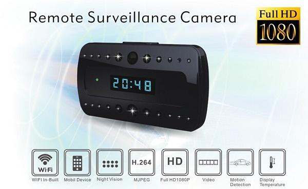 1080P WIFI Clock camera T10 Full HD Night vision clock DVR P2P mini IP Camera Wireless Camcorder Motion Activated Video Recorder