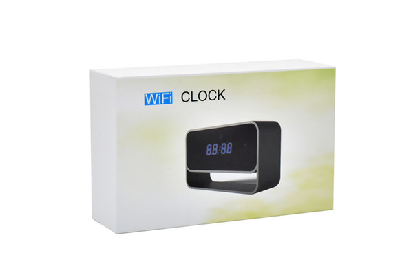 Wireless wifi Alarm clock network Camera HD 1080P H.264 Table Clock Camera IR Night Vision Wifi Camera Clock Mini DV DVR Camcorder