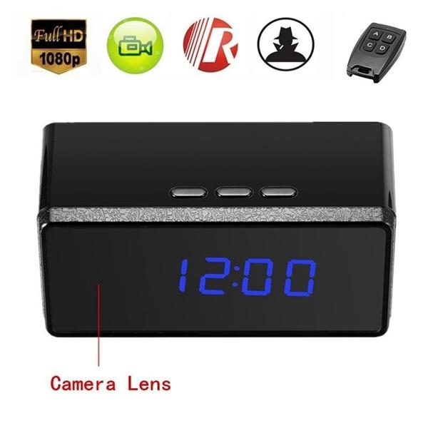 Remote contorl Alarm Clock MINI Camera HD 1080P IR night vision Clock MINI DV DVR Camera home Security & Surveillance Cameras