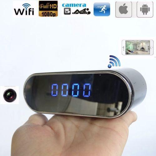 1080P P2P WIFI Clock mini IP camera 160 Wide Angle night Vision table Clock DVR Network Camera wirless surveillance Baby Monitor